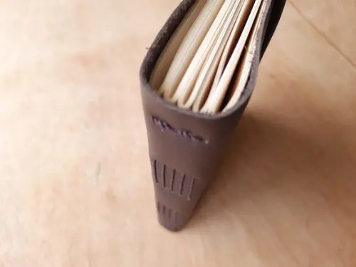 Caderno de Couro Diário Marrom Café