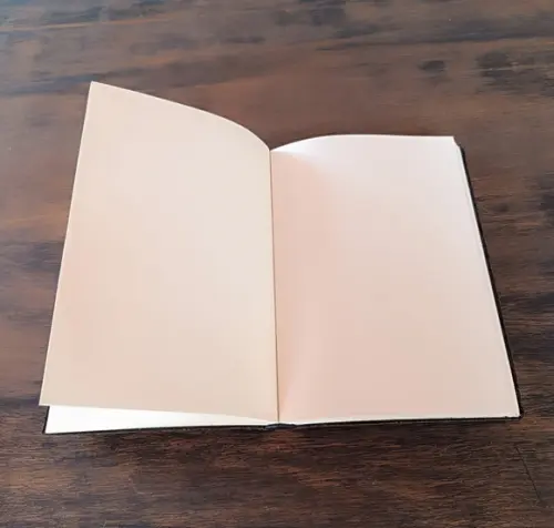 Caderno de Couro Legítimo Capa Flexível