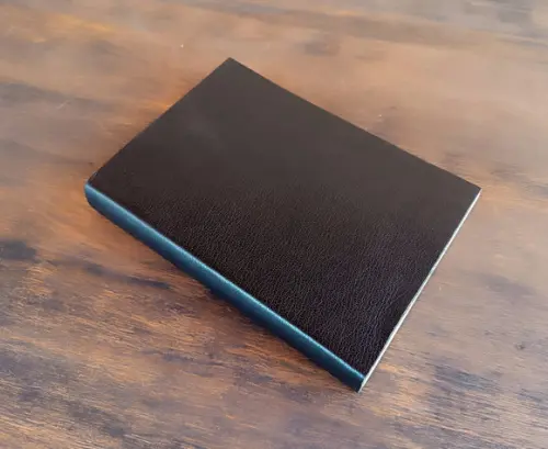 Caderno de Couro Legítimo Capa Flexível
