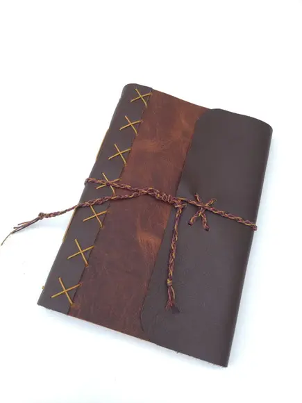 Caderno de Couro Marrom