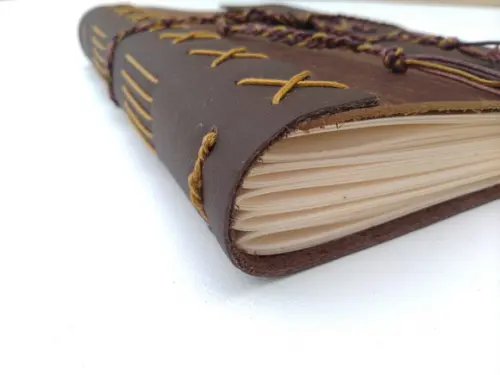 Caderno de Couro Marrom