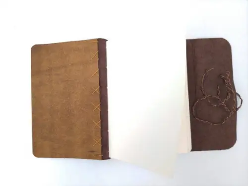 Caderno de Couro Marrom