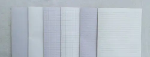 Papel Marfim ou Reciclado Pautado Quadriculado Pontilhado