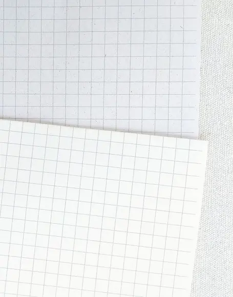 Papel Marfim ou Reciclado Pautado Quadriculado Pontilhado