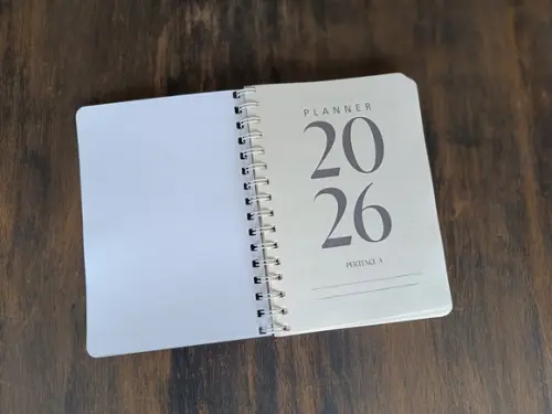 Planner Semanal 2026 Wire-o A5 Capa Flexível