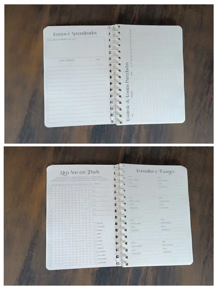 Planner Semanal 2026 Wire-o A5 Capa Flexível