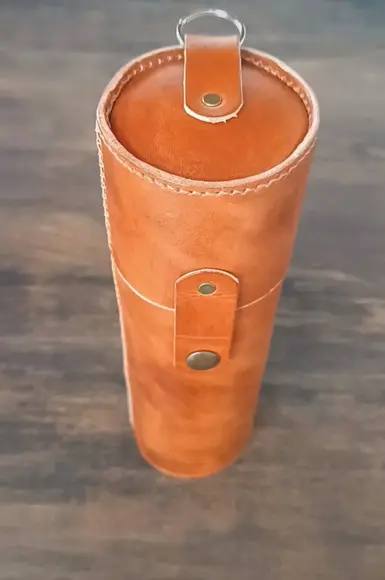 Porta Garrafa, Estojo de Couro para Garrafa de Água e Vinho