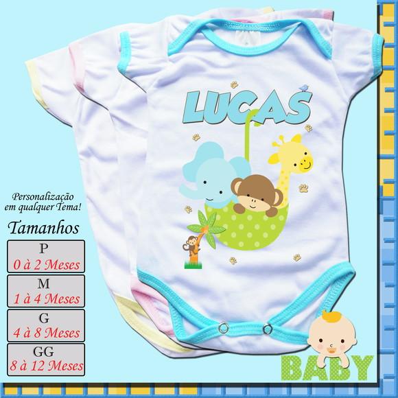 01 Body Bebê Infantil Personalizado