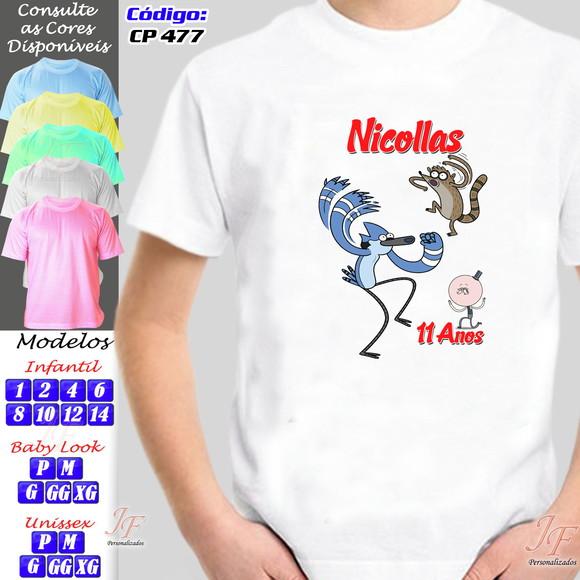 01 Camiseta Adulto Infantil Apenas um Show Personalizada