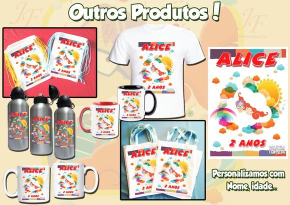 01 Camiseta Adulto Infantil Palavra Cantada Personalizada