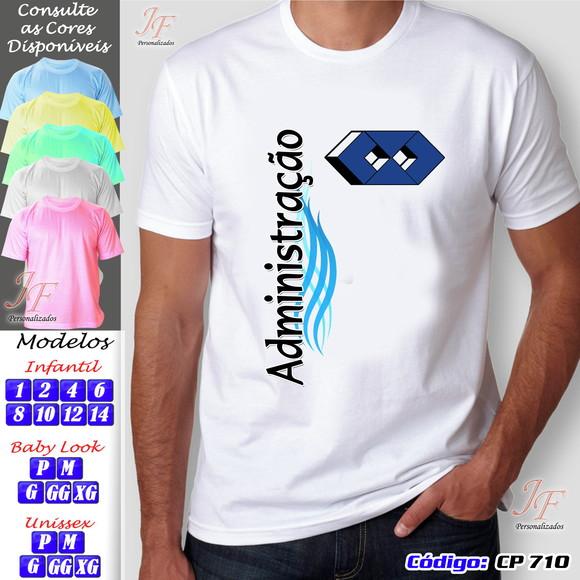 01 Camiseta Adulto Infantil Personalizada Administração