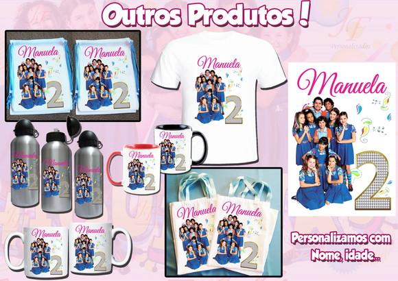01 Camiseta Adulto Infantil Personalizada Chiquititas