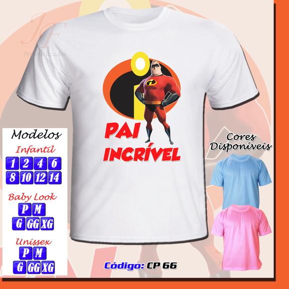 01 Camiseta Adulto Infantil Personalizada Dia dos Pais