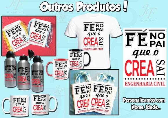 01 Camiseta Adulto Infantil Personalizada Engenharia Civil