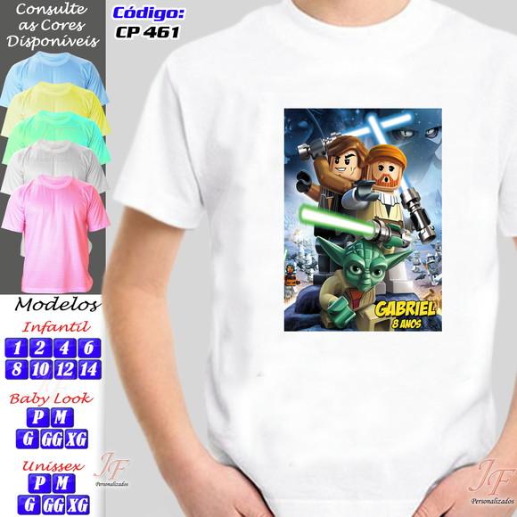 01 Camiseta Adulto Infantil Personalizada Lego
