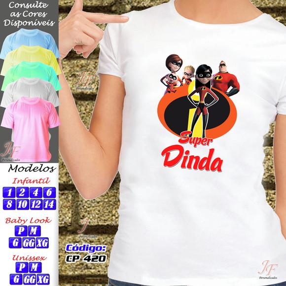01 Camiseta Adulto Infantil Personalizada Super Padrinhos