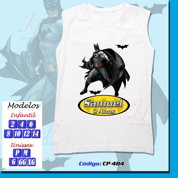 01 Camiseta Modelo Machão Personalizada Batman