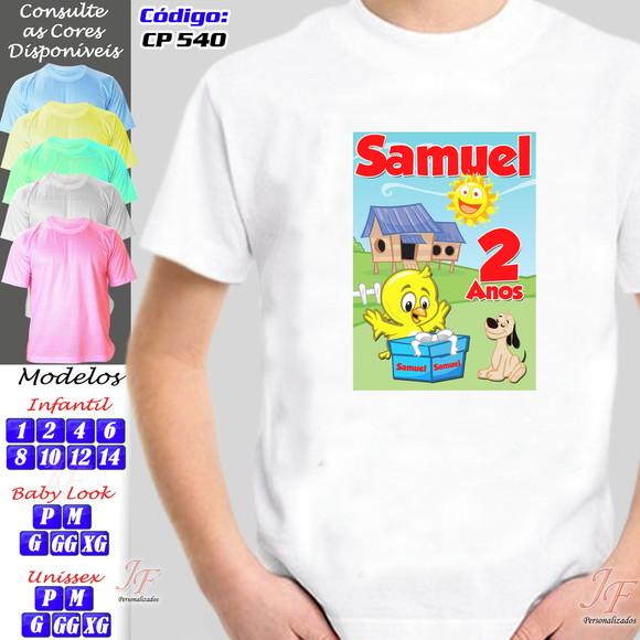 01 Camiseta Personalizada Adulto Infantil Galinha Pintadinha