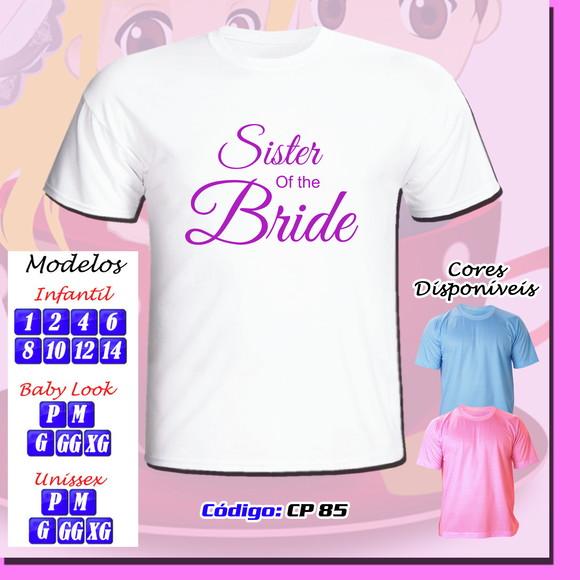 01 Camiseta Personalizada Chá Bar Chá de Barnela Time Bride