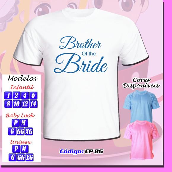 01 Camiseta Personalizada Chá Bar Chá de Barnela Time Bride