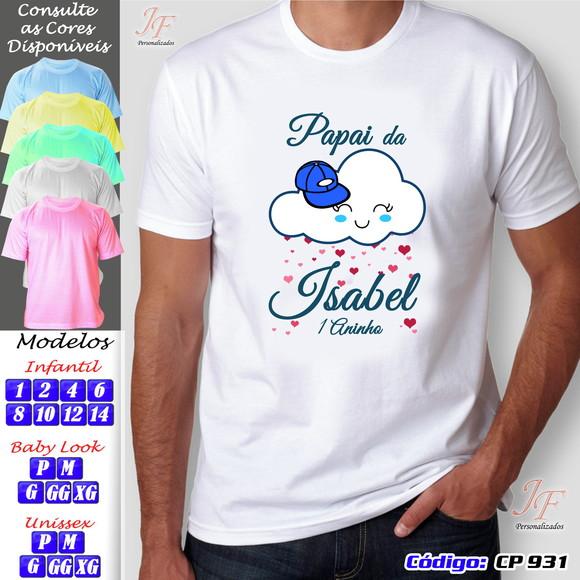 01 Camiseta Personalizada Chuva de Amor Chuva de Bençãos