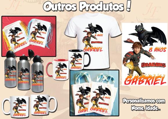 01 Camiseta Personalizada Como Treinar o seu Dragão