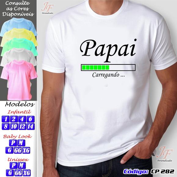 01 Camiseta Personalizada Contém 1 Papai Babão
