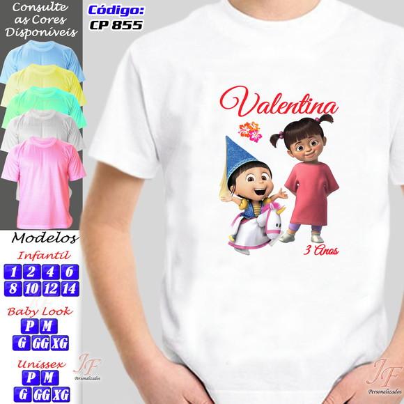 01 Camiseta Personalizada Meu Malvado Favorito