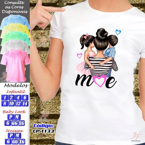 01 Camiseta Personalizada Mamãe Dia das Mães
