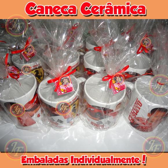 01 Caneca Cerâmica Personalizada Ferrari