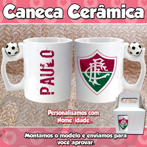 01 Caneca Cerâmica Times Personalizada