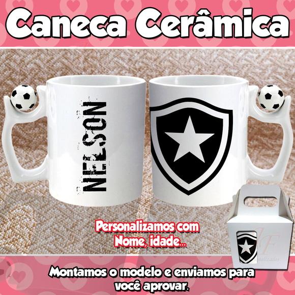 01 Caneca Cerâmica Times Personalizada