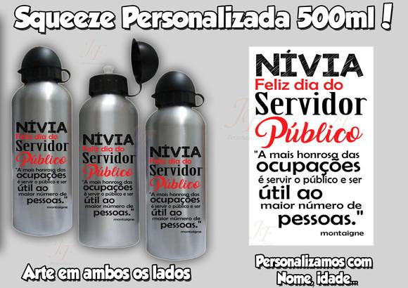 01 Squeeze Alumínio 500 ml Funcionário Servidor Público