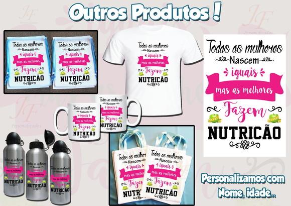 01 Squeeze Garrafinha 500 ml Personalizada Nutricionista