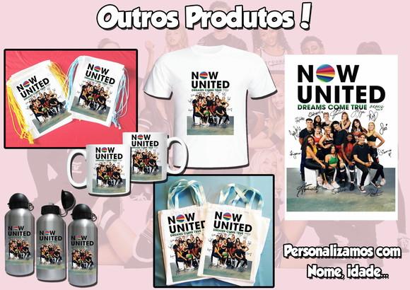 01 Squeeze Garrafinha Personalizada 500 ml Now United