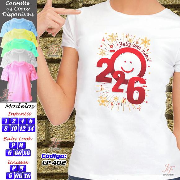 09 Camisetas Personalizadas Feliz Natal Reveillon Ano Novo