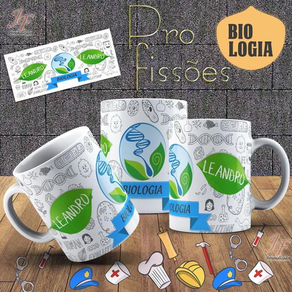 10 Canecas Cerâmica 350 ml Personalizada Curso Biologia