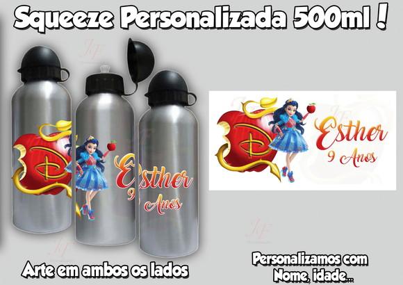 40 Garrafas Alumínio Descendentes Personalizadas 500 ml