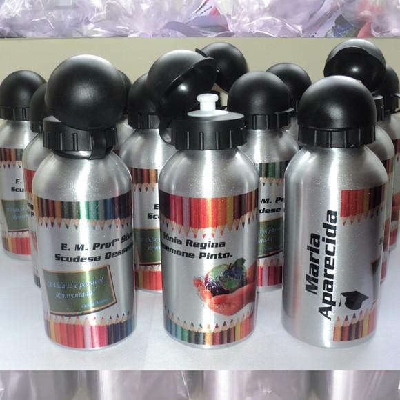 50 Squeezes Alumínio 500 ml Personalizadas Formaturas