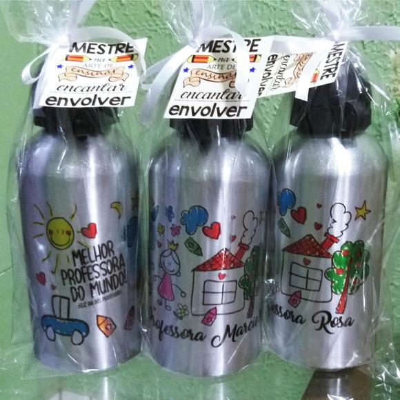50 Squeezes Alumínio 500 ml Personalizadas Formaturas