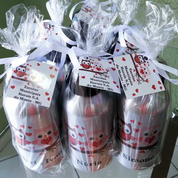 50 Squeezes Alumínio 500 ml Personalizadas Formaturas