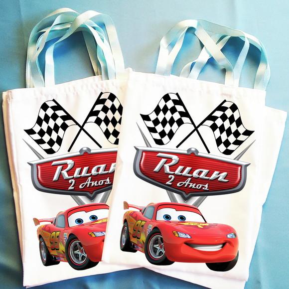 Bolsinha Ecobag Personalizada Filme Carros Macqueen
