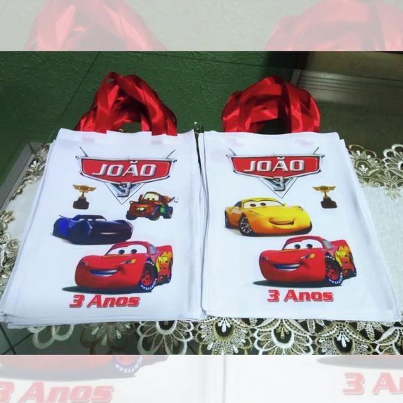 Bolsinha Ecobag Personalizada Macqueen Filme Carros