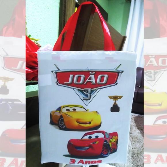 Bolsinha Ecobag Personalizada Macqueen Filme Carros