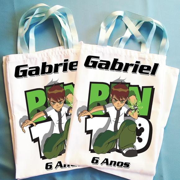 Bolsinha Ecobag Sacolinha Personalizada Ben 10