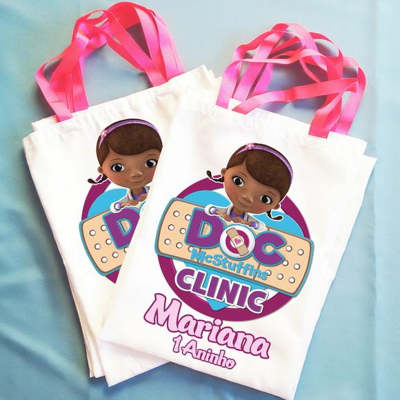 Bolsinha Ecobag Sacolinha Personalizada Doutora Brinquedos
