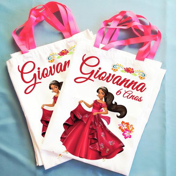 Bolsinha Ecobag Sacolinha Personalizada Elena de Avalor