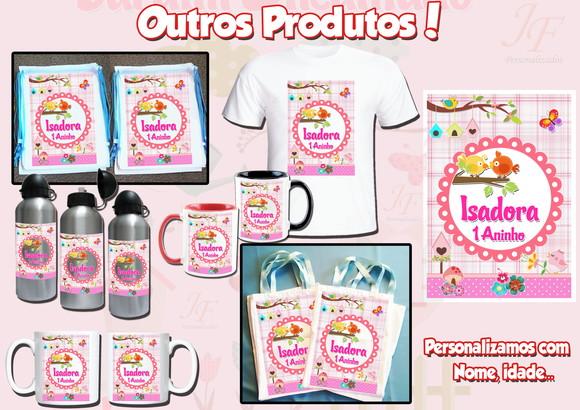 Bolsinha Ecobag Sacolinha Personalizada Jardim Encantado