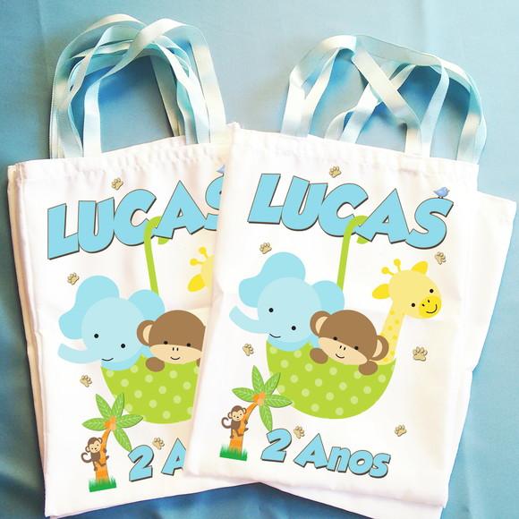 Bolsinha Ecobag Sacolinha Personalizada Safari