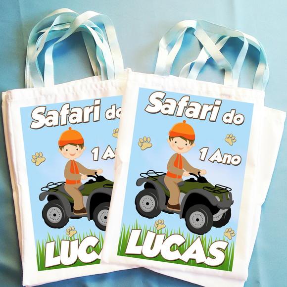 Bolsinha Ecobag Sacolinha Personalizada Safari